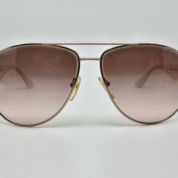 Prada SPR53Q ZVN-0A6 Pale Gold Frame Brown Gradient Lens Aviator Sunglasses 60mm - Picture 2 of 12